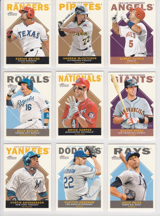 2013 Topps Heritage New Age Performers Complete